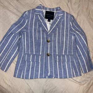 Janie and Jack Striped Linen Blazer NWT Size 3